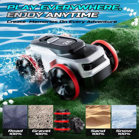 All-Terrain RC Car (Land & Water)